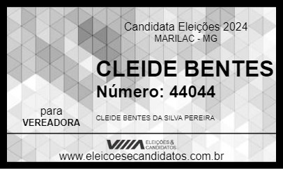 Candidato CLEIDE BENTES 2024 - MARILAC - Eleições