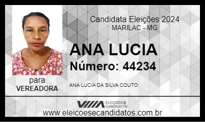 Candidato ANA LUCIA 2024 - MARILAC - Eleições