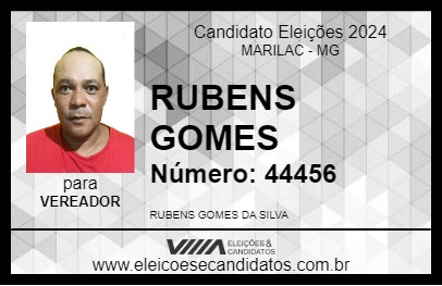 Candidato RUBENS GOMES 2024 - MARILAC - Eleições