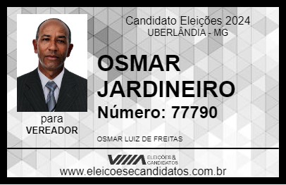 Candidato OSMAR JARDINEIRO 2024 - UBERLÂNDIA - Eleições