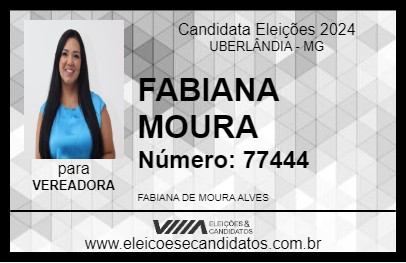 Candidato FABIANA MOURA 2024 - UBERLÂNDIA - Eleições