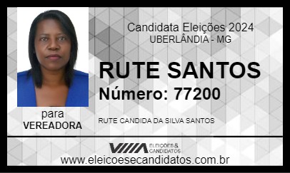 Candidato RUTE SANTOS 2024 - UBERLÂNDIA - Eleições