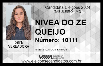 Candidato NIVEA DO ZE QUEIJO 2024 - TABULEIRO - Eleições