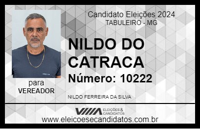 Candidato NILDO DO CATRACA 2024 - TABULEIRO - Eleições