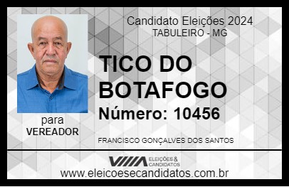 Candidato TICO DO BOTAFOGO 2024 - TABULEIRO - Eleições