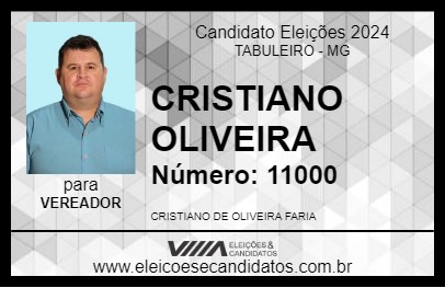 Candidato CRISTIANO OLIVEIRA 2024 - TABULEIRO - Eleições