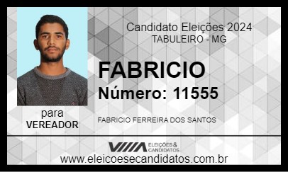 Candidato FABRICIO 2024 - TABULEIRO - Eleições