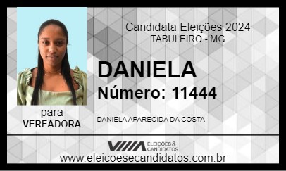 Candidato DANIELA 2024 - TABULEIRO - Eleições