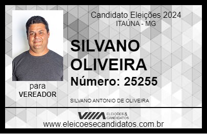 Candidato SILVANO OLIVEIRA 2024 - ITAÚNA - Eleições