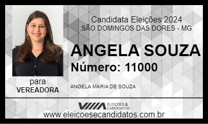 Candidato ANGELA SOUZA 2024 - SÃO DOMINGOS DAS DORES - Eleições