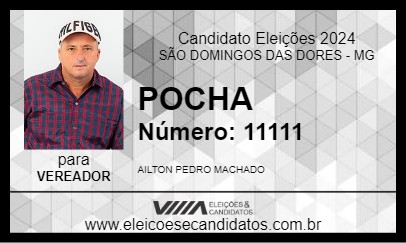 Candidato POCHA 2024 - SÃO DOMINGOS DAS DORES - Eleições