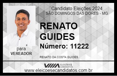 Candidato RENATO GUIDES 2024 - SÃO DOMINGOS DAS DORES - Eleições