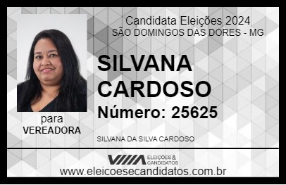 Candidato SILVANA CARDOSO 2024 - SÃO DOMINGOS DAS DORES - Eleições