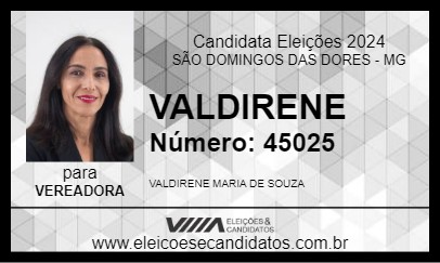 Candidato VALDIRENE 2024 - SÃO DOMINGOS DAS DORES - Eleições