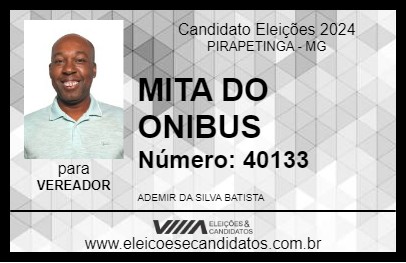 Candidato MITA DO ONIBUS 2024 - PIRAPETINGA - Eleições