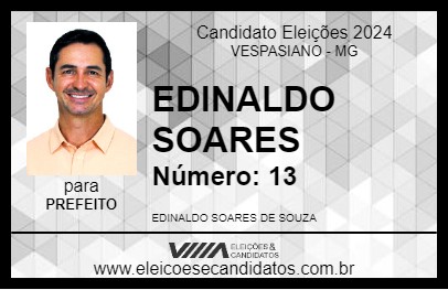 Candidato EDINALDO SOARES 2024 - VESPASIANO - Eleições