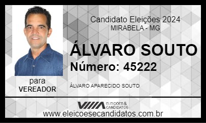 Candidato ÁLVARO SOUTO 2024 - MIRABELA - Eleições