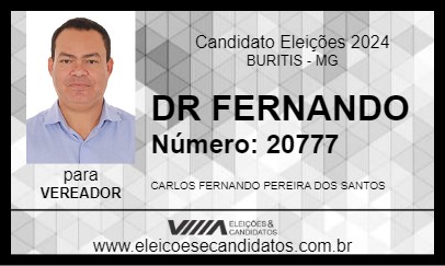 Candidato DR FERNANDO 2024 - BURITIS - Eleições