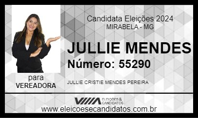 Candidato JULLIE MENDES 2024 - MIRABELA - Eleições