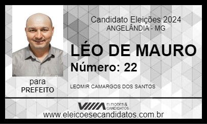 Candidato LÉO DE MAURO 2024 - ANGELÂNDIA - Eleições