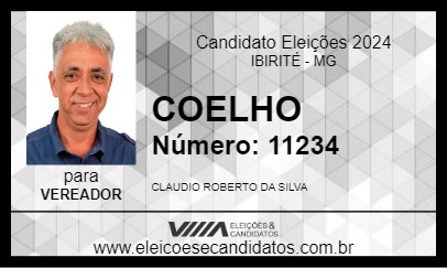 Candidato COELHO 2024 - IBIRITÉ - Eleições