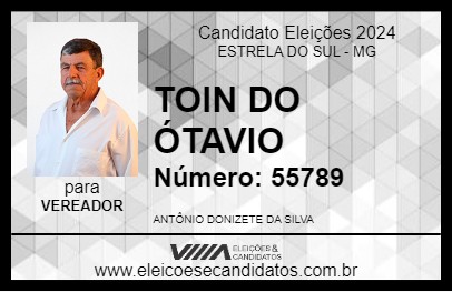 Candidato TOIN DO ÓTAVIO 2024 - ESTRELA DO SUL - Eleições