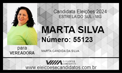 Candidato MARTA SILVA 2024 - ESTRELA DO SUL - Eleições