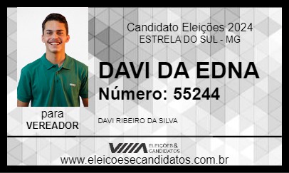 Candidato DAVI DA EDNA 2024 - ESTRELA DO SUL - Eleições