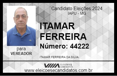 Candidato ITAMAR FERREIRA 2024 - IAPU - Eleições