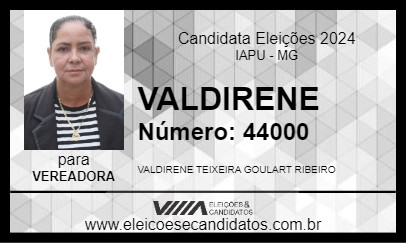 Candidato VALDIRENE 2024 - IAPU - Eleições