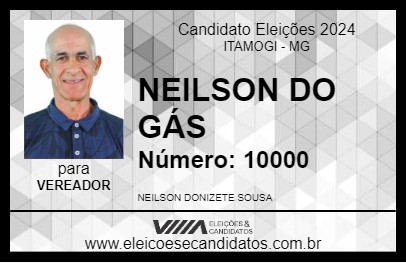 Candidato NEILSON DO GÁS 2024 - ITAMOGI - Eleições