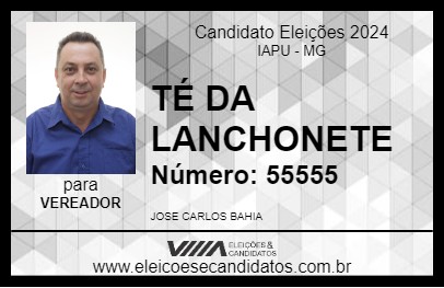 Candidato TÉ DA LANCHONETE 2024 - IAPU - Eleições