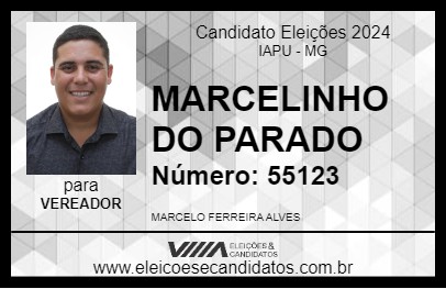 Candidato MARCELINHO DO PARADO 2024 - IAPU - Eleições