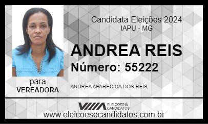 Candidato ANDREA REIS 2024 - IAPU - Eleições