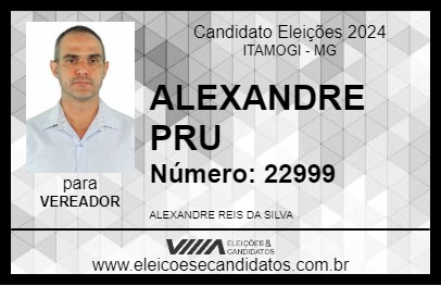 Candidato ALEXANDRE PRU 2024 - ITAMOGI - Eleições