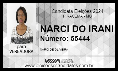 Candidato NARCI DO IRANI 2024 - PIRACEMA - Eleições