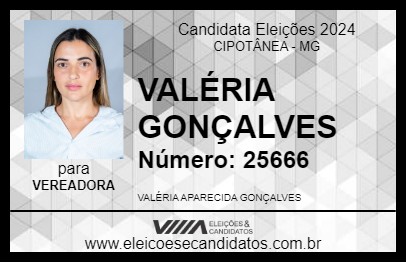 Candidato VALÉRIA GONÇALVES 2024 - CIPOTÂNEA - Eleições