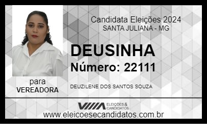 Candidato DEUSINHA 2024 - SANTA JULIANA - Eleições