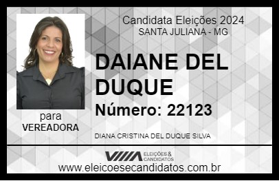 Candidato DAIANE DEL DUQUE 2024 - SANTA JULIANA - Eleições