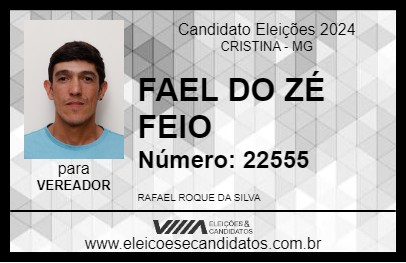 Candidato FAEL DO ZÉ FEIO 2024 - CRISTINA - Eleições