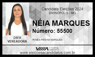 Candidato NÉIA MARQUES 2024 - DIVINÓPOLIS - Eleições