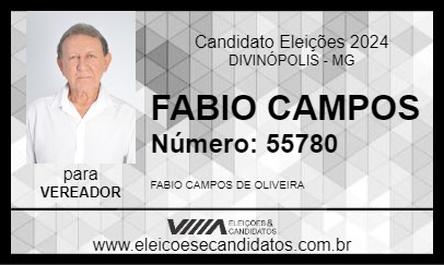 Candidato FABIO CAMPOS 2024 - DIVINÓPOLIS - Eleições