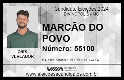 Candidato MARCÃO 2024 - DIVINÓPOLIS - Eleições