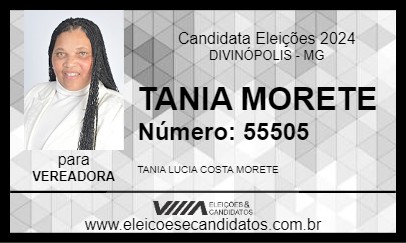 Candidato TANIA MORETE 2024 - DIVINÓPOLIS - Eleições