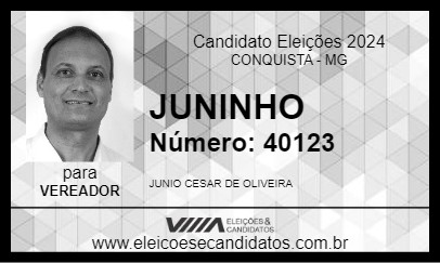 Candidato JUNINHO 2024 - CONQUISTA - Eleições