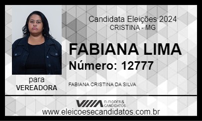 Candidato FABIANA LIMA 2024 - CRISTINA - Eleições