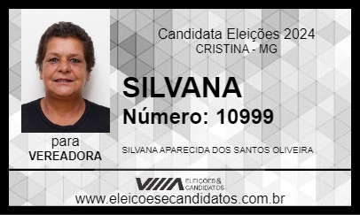 Candidato SILVANA 2024 - CRISTINA - Eleições