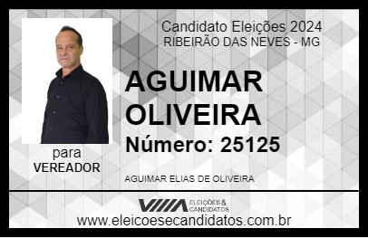 Candidato AGUIMAR OLIVEIRA 2024 - RIBEIRÃO DAS NEVES - Eleições