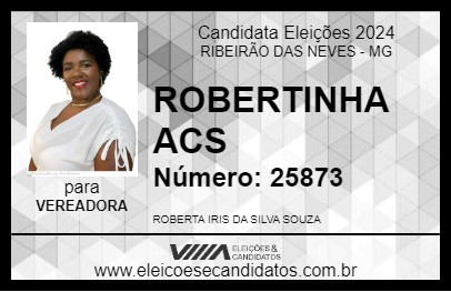 Candidato ROBERTINHA ACS 2024 - RIBEIRÃO DAS NEVES - Eleições