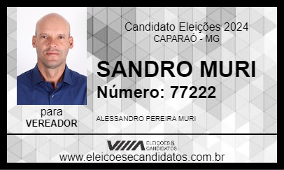 Candidato SANDRO MURI 2024 - CAPARAÓ - Eleições